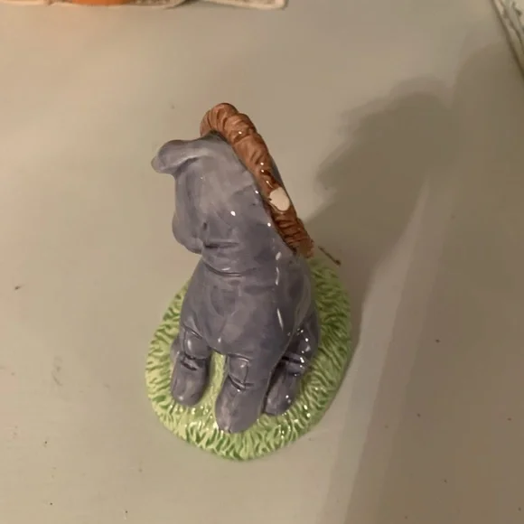 Vintage Disney Charpente Winnie the Pooh Eeyore Donkey Sitting on Grass